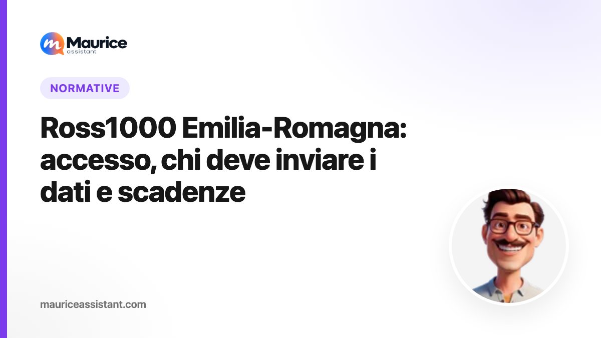 Ross1000 Emilia-Romagna: accesso, chi deve inviare i dati e scadenze (guida 2026)