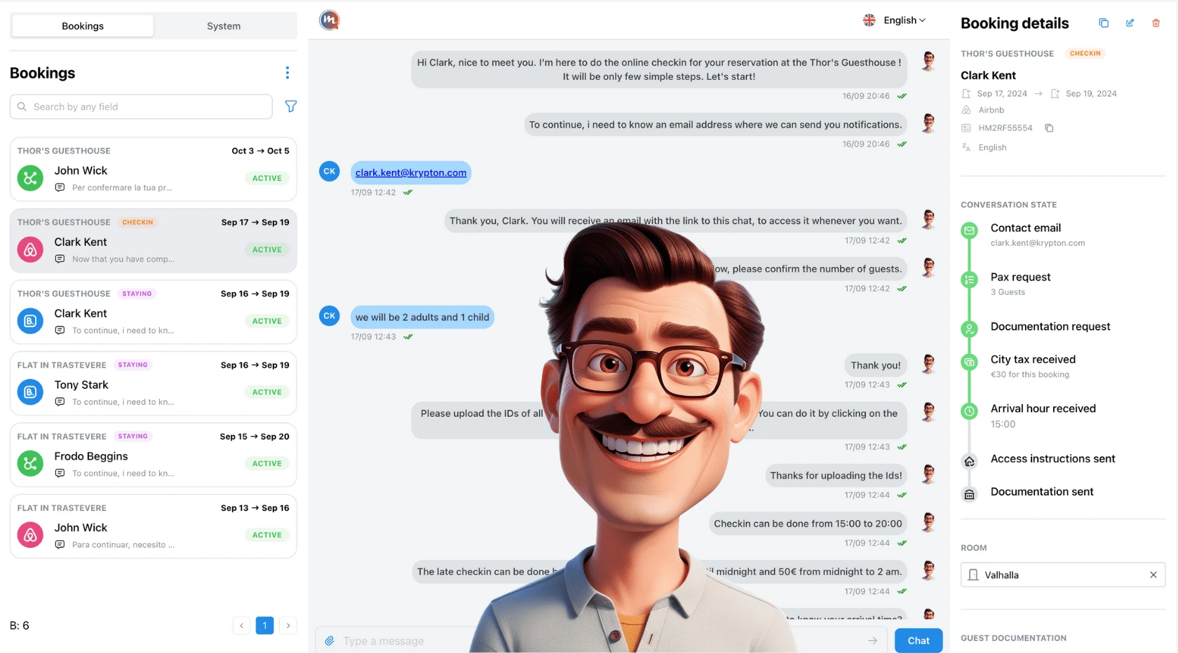 A preview of the Maurice Assistant web app