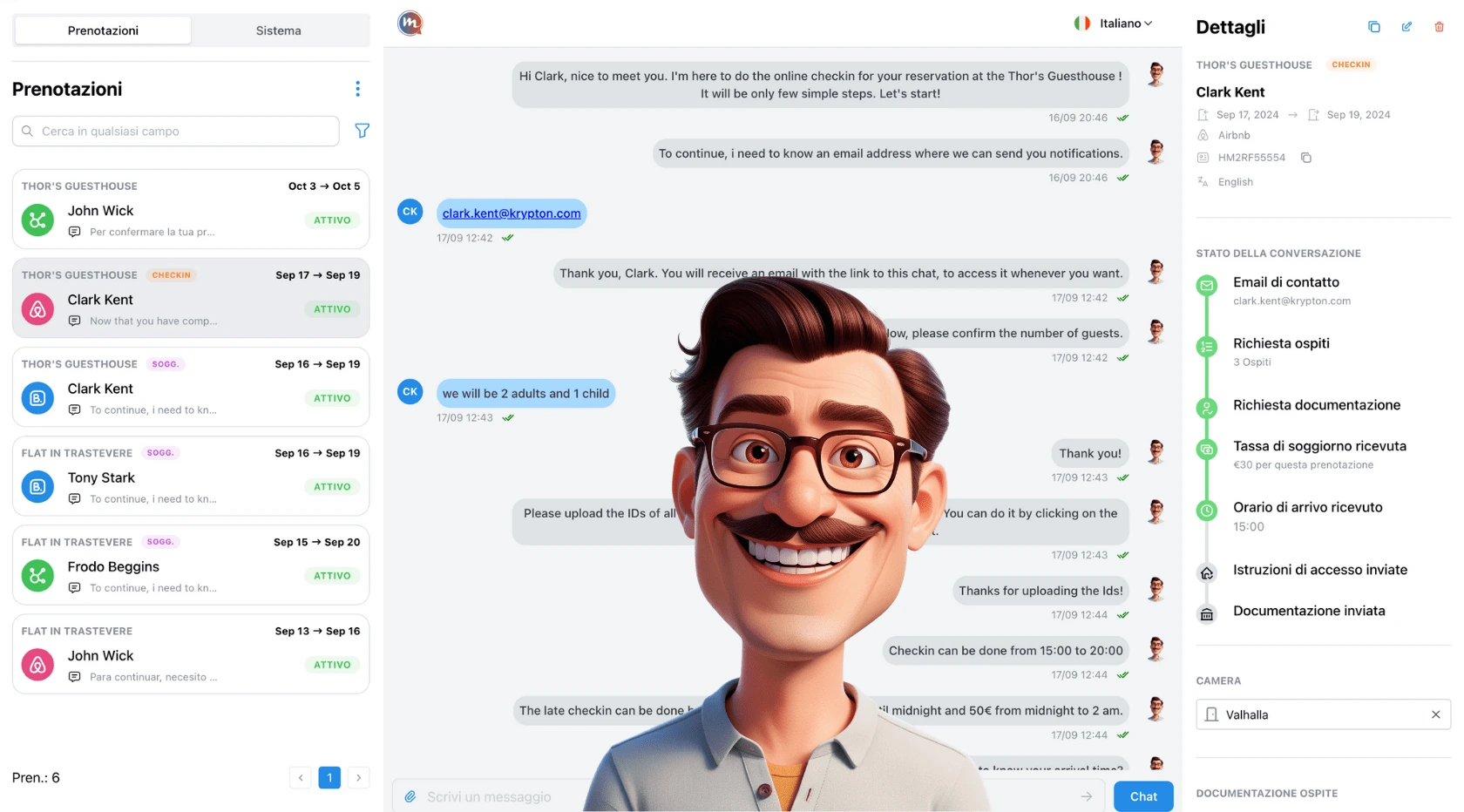 A preview of the Maurice Assistant web app